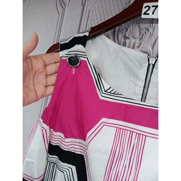 Robbie Bee Dress Women's SZ 10 Knit Sheath Button Accents Straps Back Zipper EUC - Picture 5 of 16